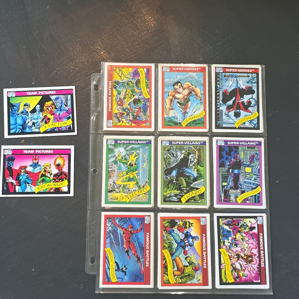 1990 Impel Marvel Universe Series 1 Trading Card Lot 20 Cards Nightcrawler X-Men